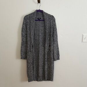 PAIGE Charcoal Open Front Cardigan